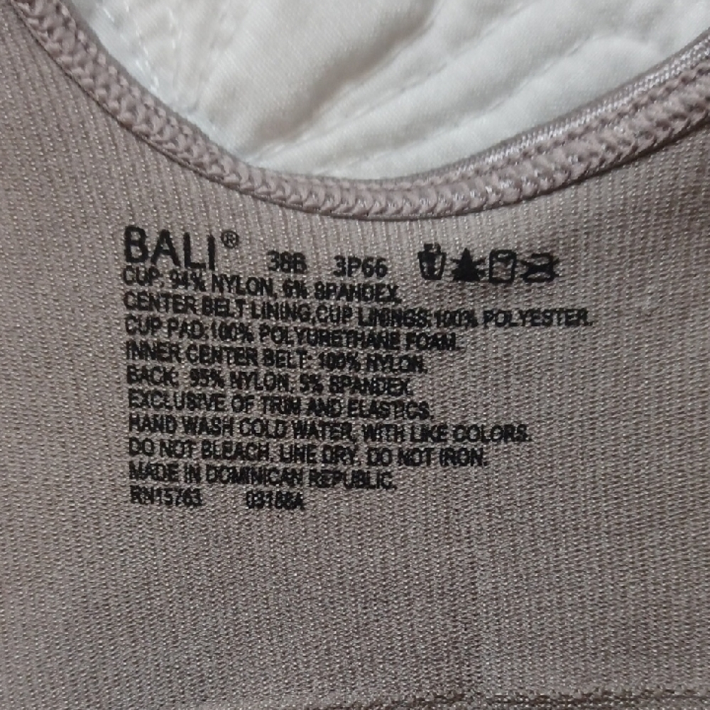 NWT Bali Women's Underwire Front Close Bra - Warm Steel - Picture 3 of 5